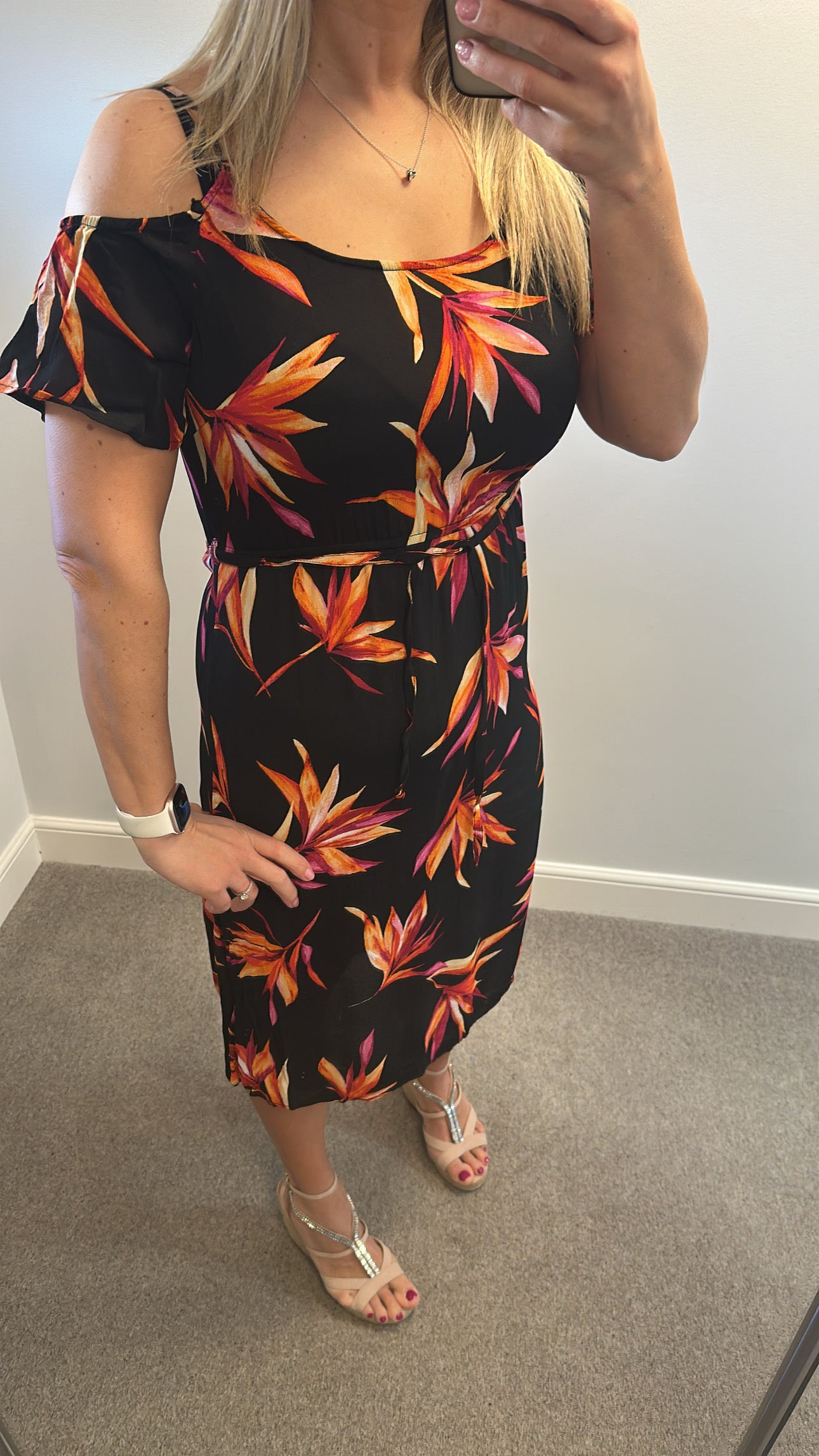 The collection black floral dress size 14 petite