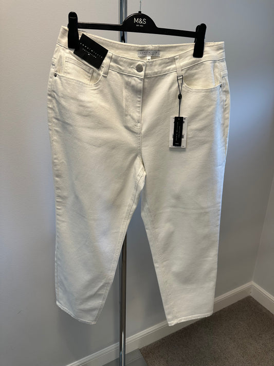 Emma Willis collection Next relaxed white jeans size 16 brand new with tags