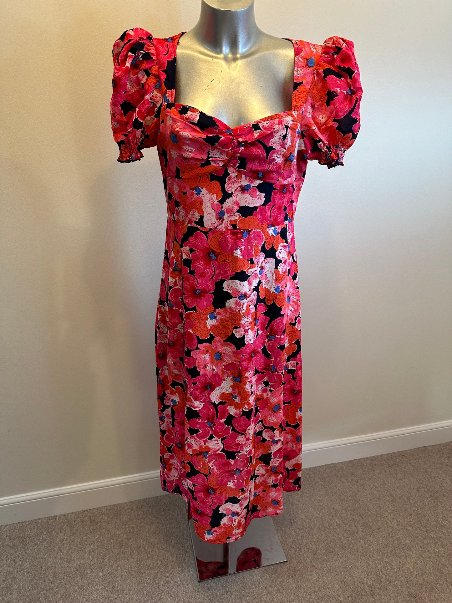 Pink floral maxi size 12