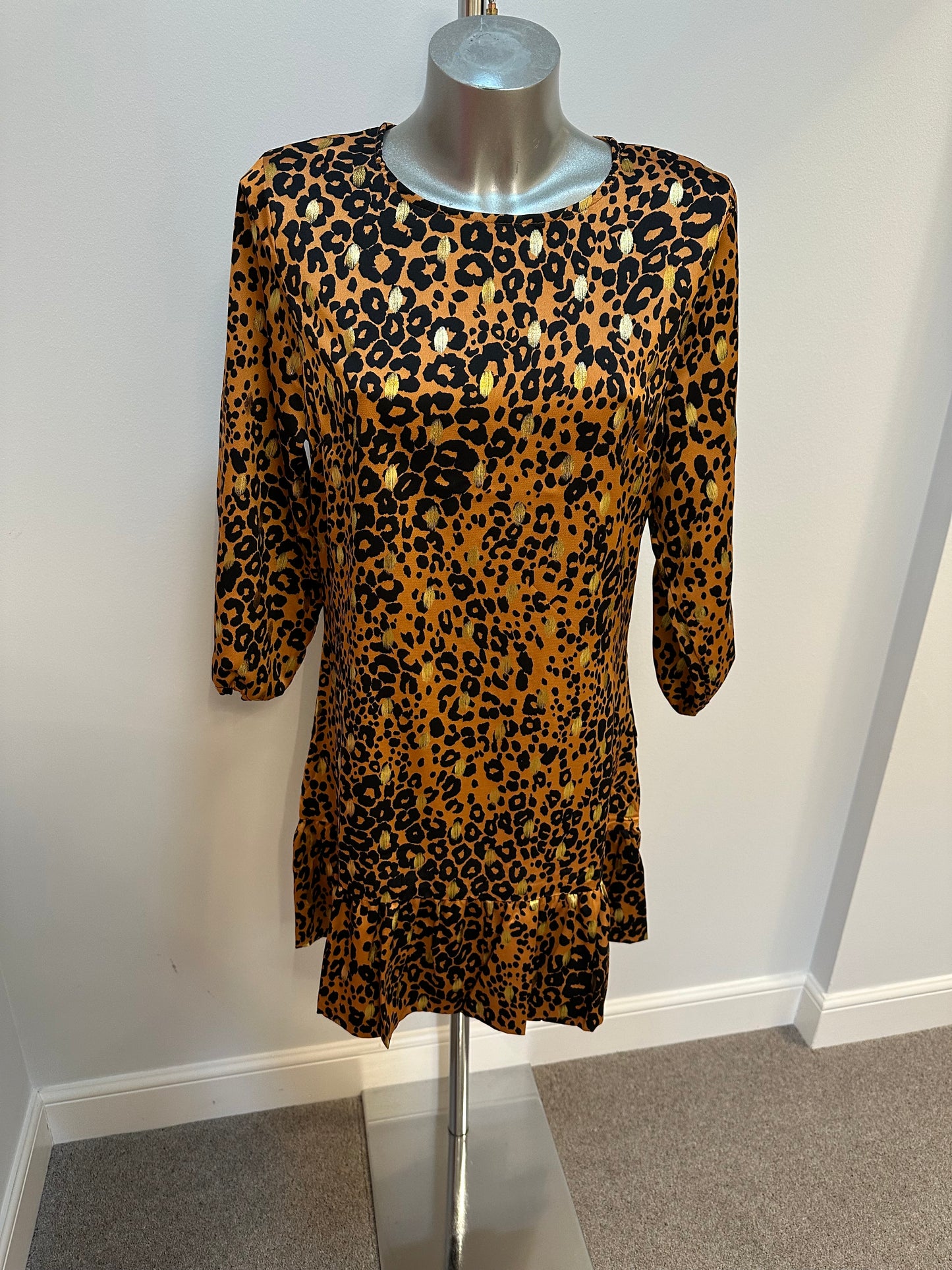 Girl in mind animal print dress size 12