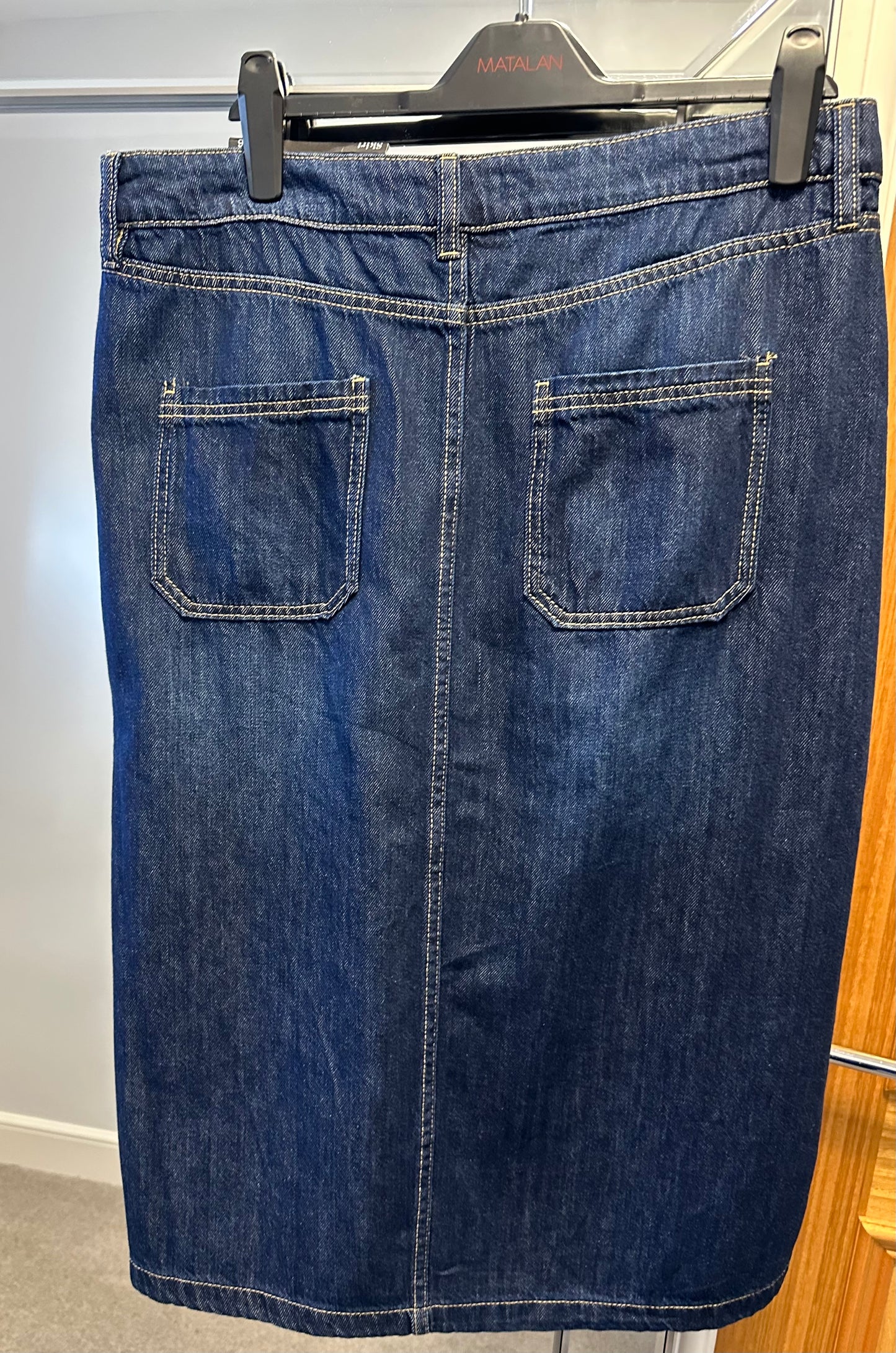 F&F denim knee length skirt size 16 brand new with tags