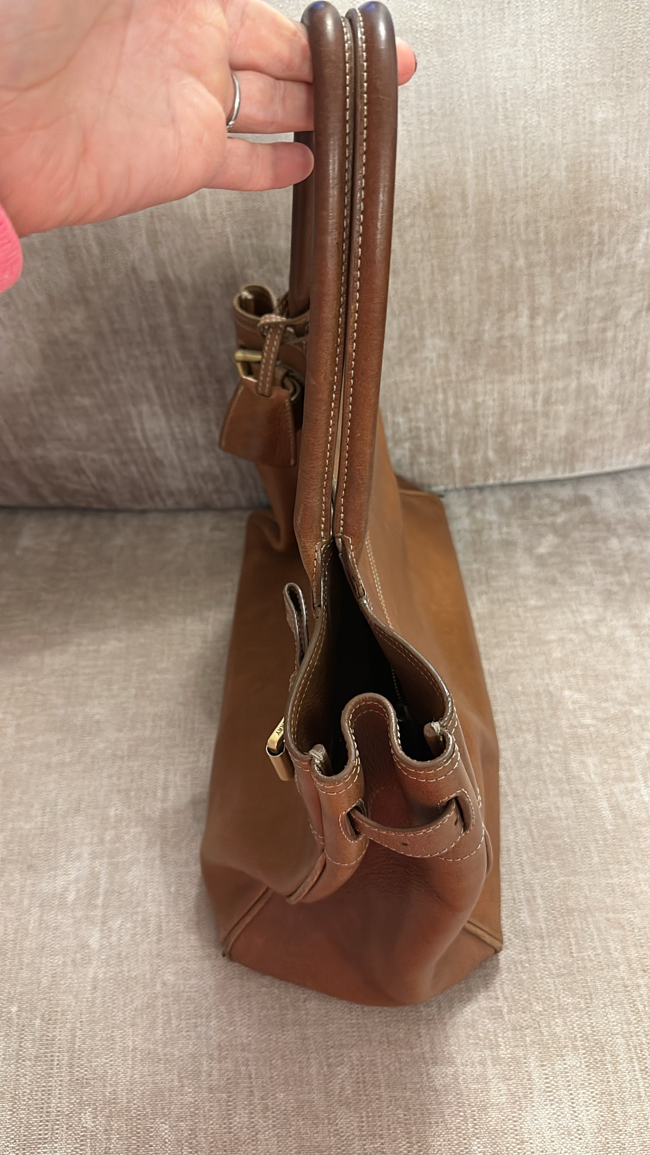 Mulberry Bayswater tote oak tanned handbag