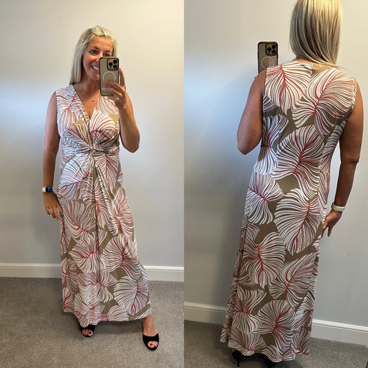 Bianca off-white print dress size 16