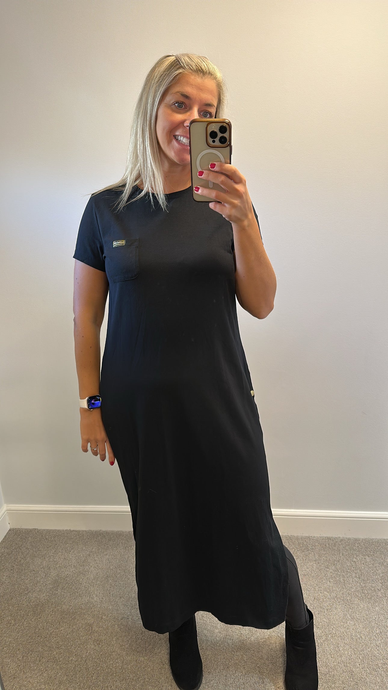 Barbour black dress size 16