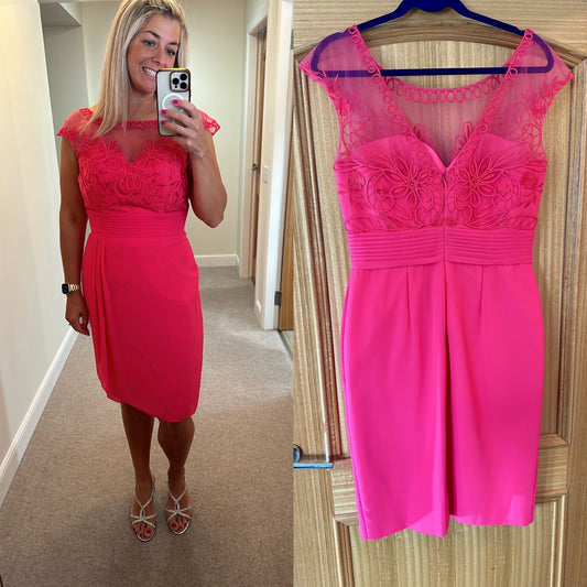 Marfil pink dress (label size 16 but more a size 12 fit)