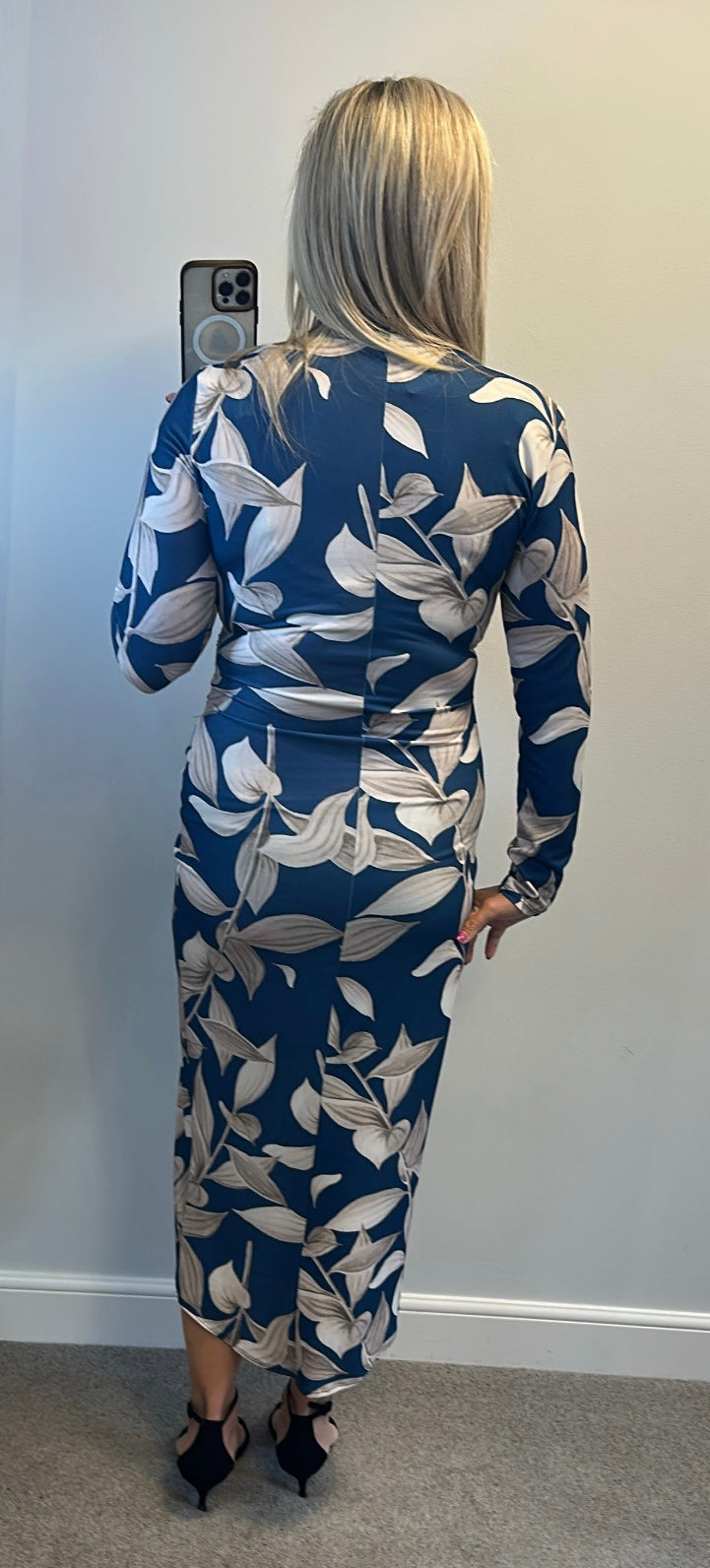 JQ by Jenerique blue floral dress size 12