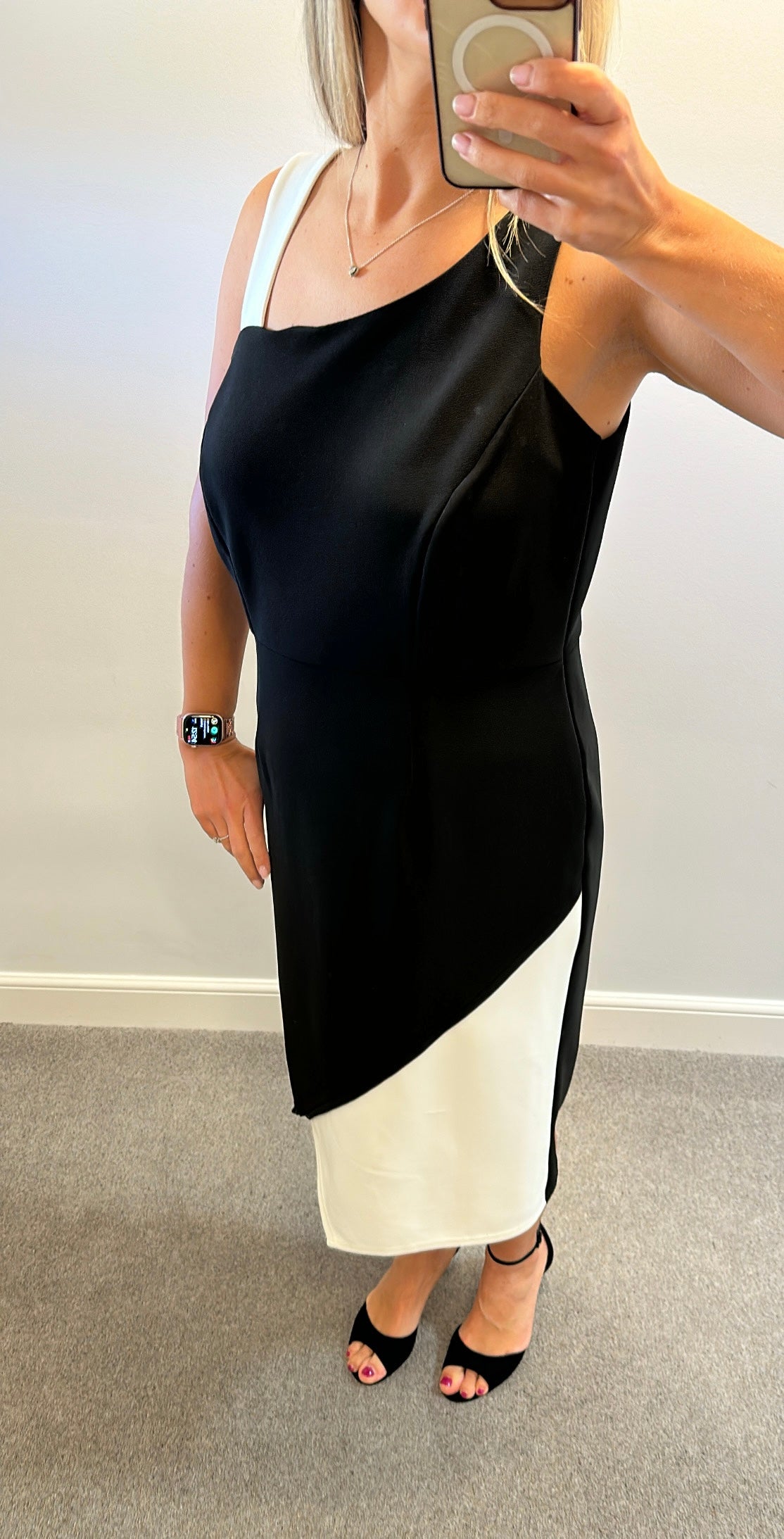 Joanna hope black and white dress size 16
