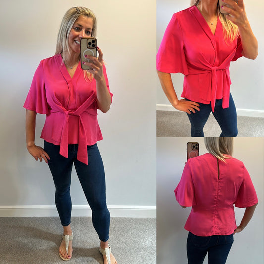 Ad lib pink top size 12