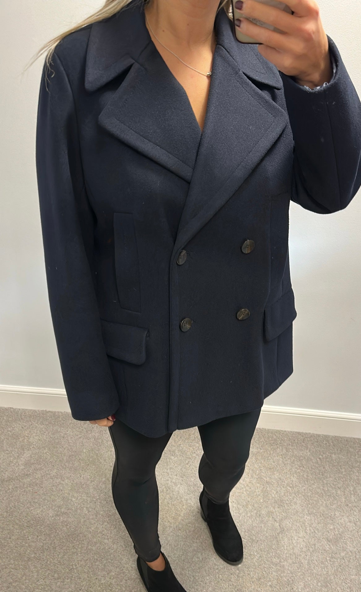 Next navy blazer jacket size 16