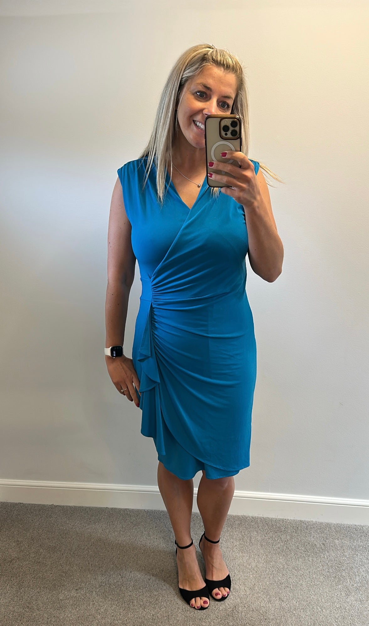 Coast blue ruffled dress size 14