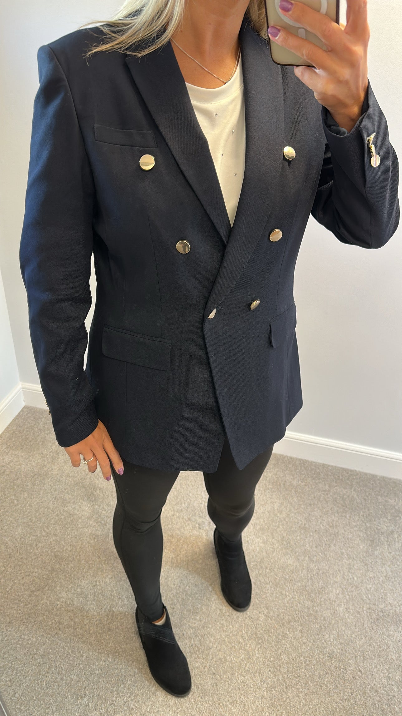 Emma Willis navy blazer size 16