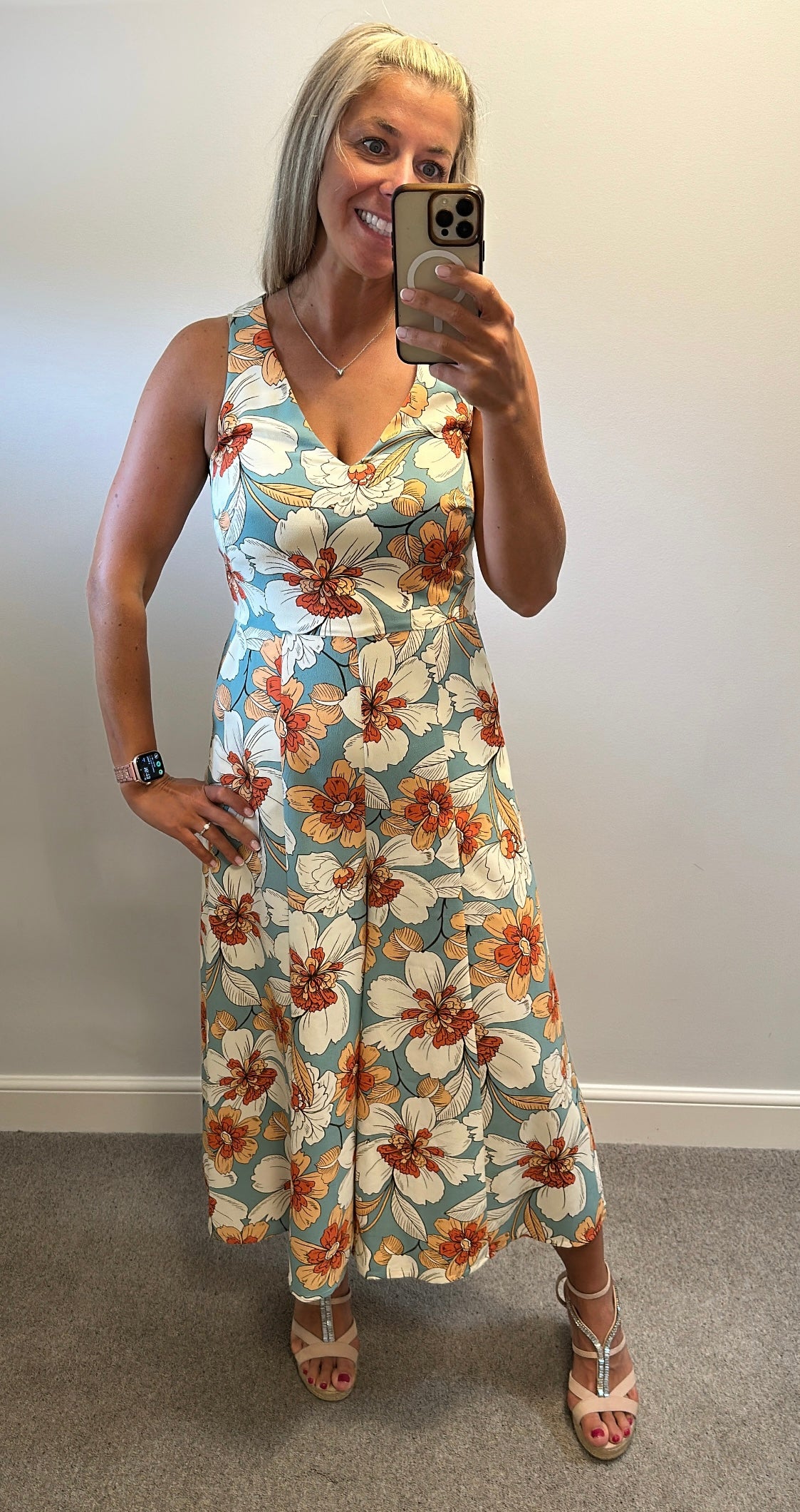 Next floral jumpsuit with pockets size 12L