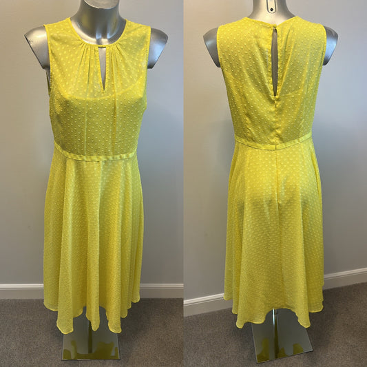 Hobbs yellow dress size 12