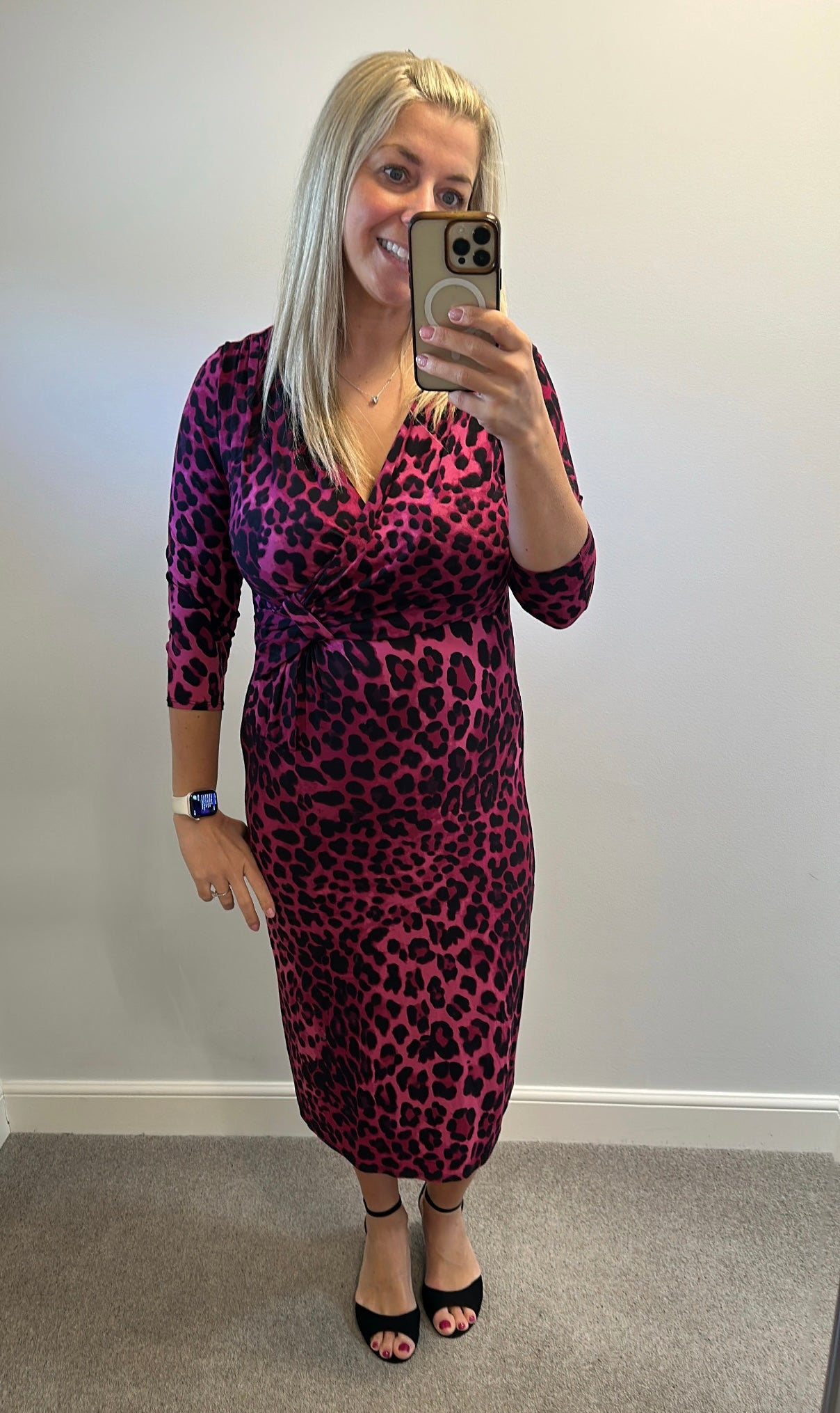 Peruna purple print dress size 14