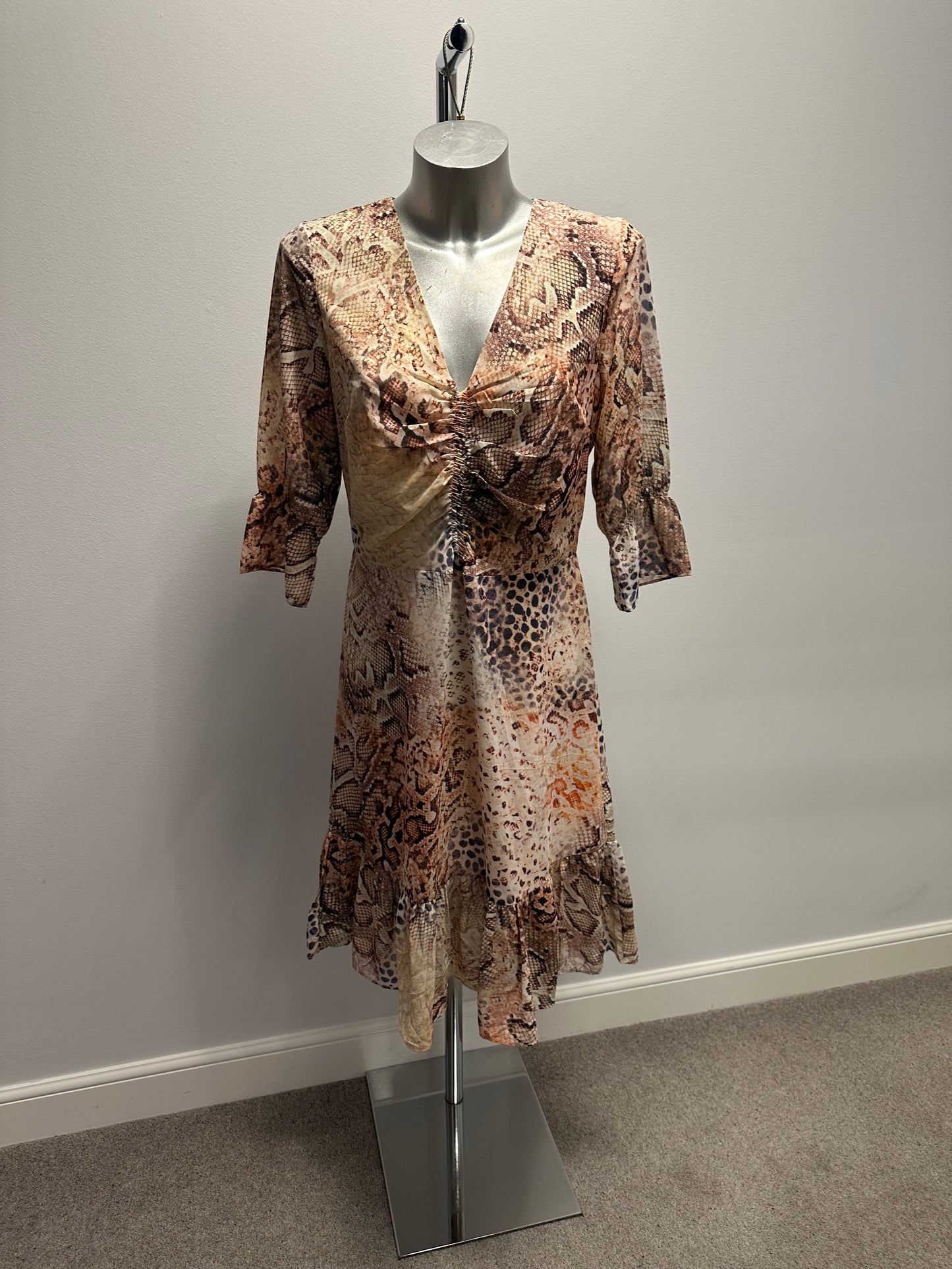Sosander snakeskin print dress size 12