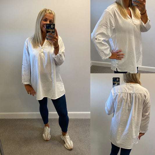 Mountain warehouse white blouse size 20