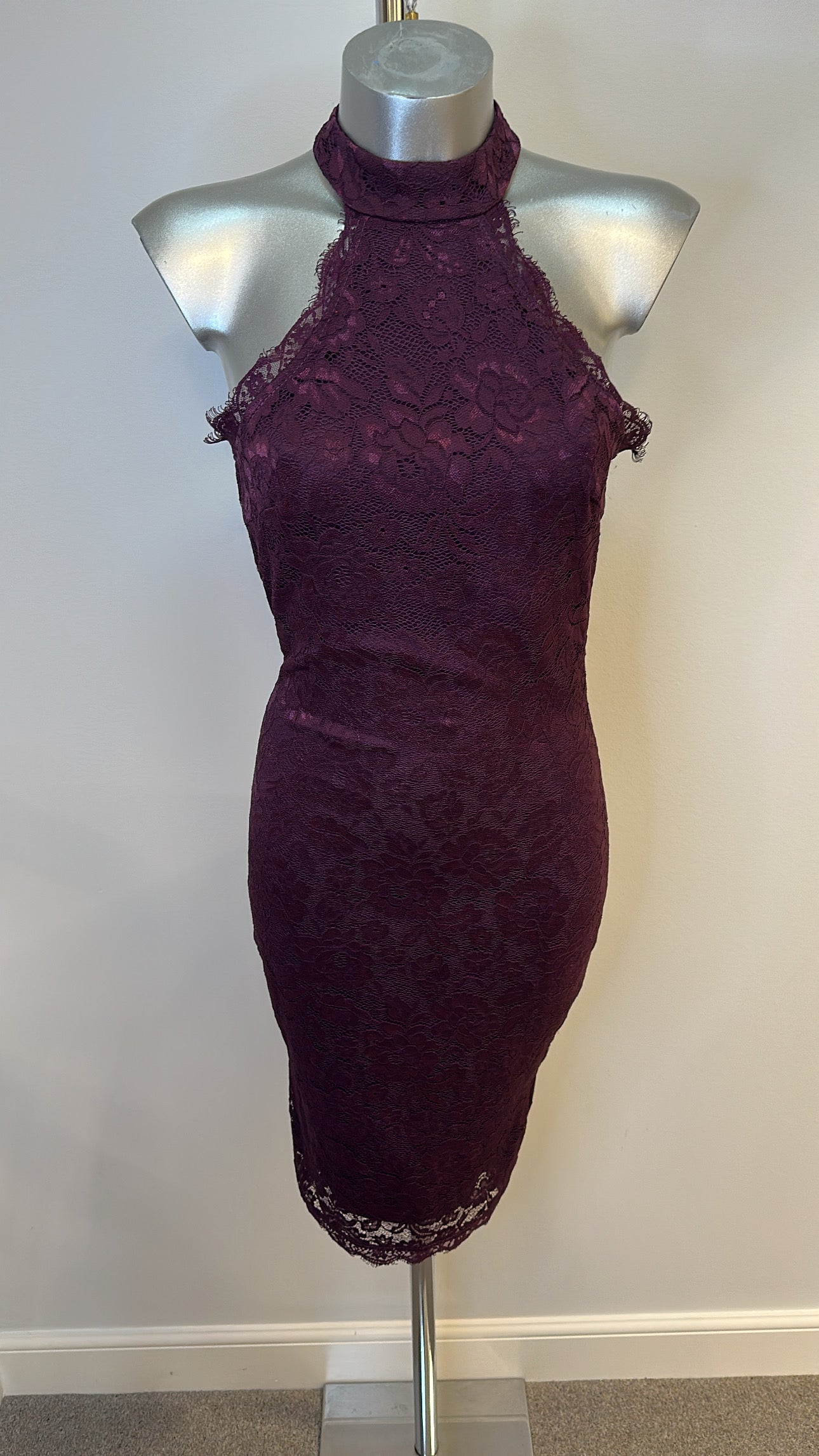 AX Paris burgundy lace dress size 10