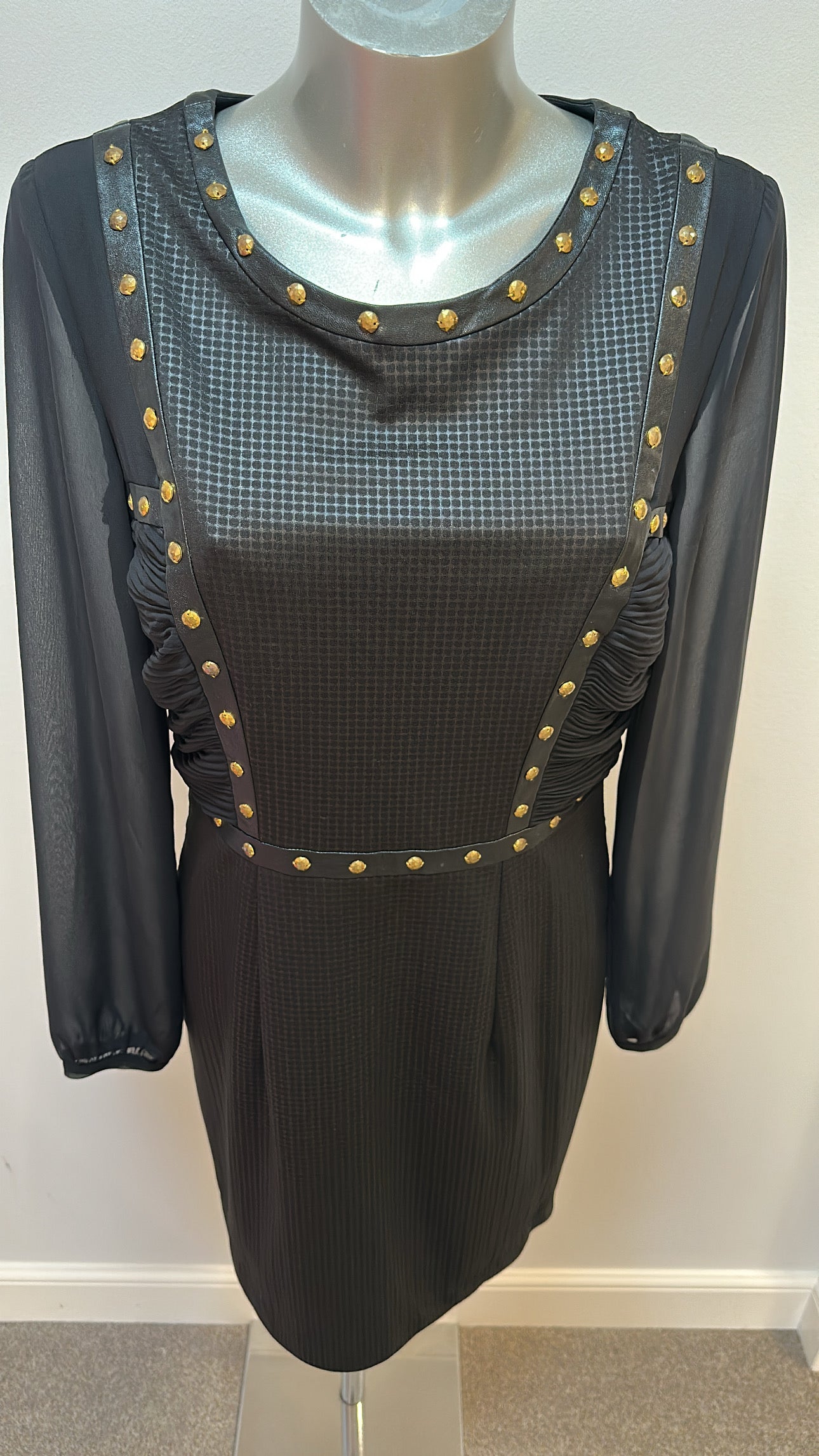 Zeila essential black studded dress size 12