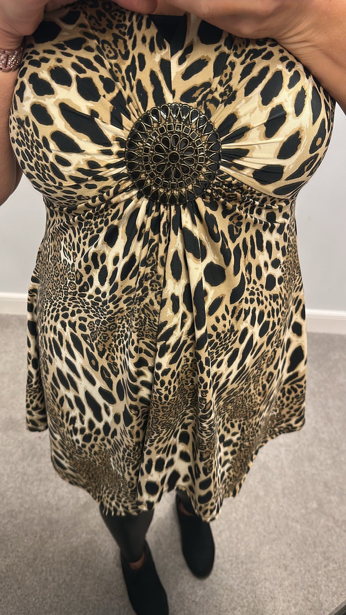 Star by Julien MacDonald animal print top size 14