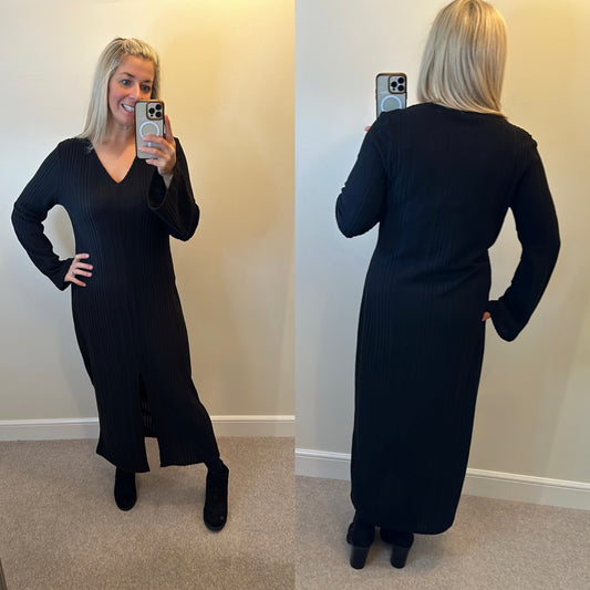 Friends like these black knit dress size 18