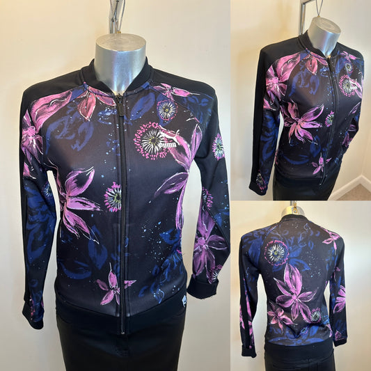 Puma floral zip top size 10