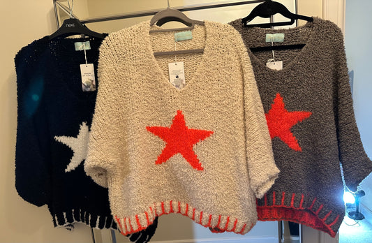 Star knit jumpers