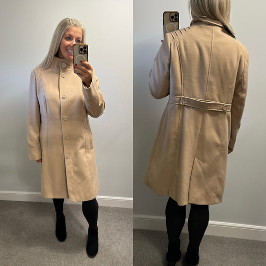 Wallis beige long coat size 18 brand new with tags RRP £65