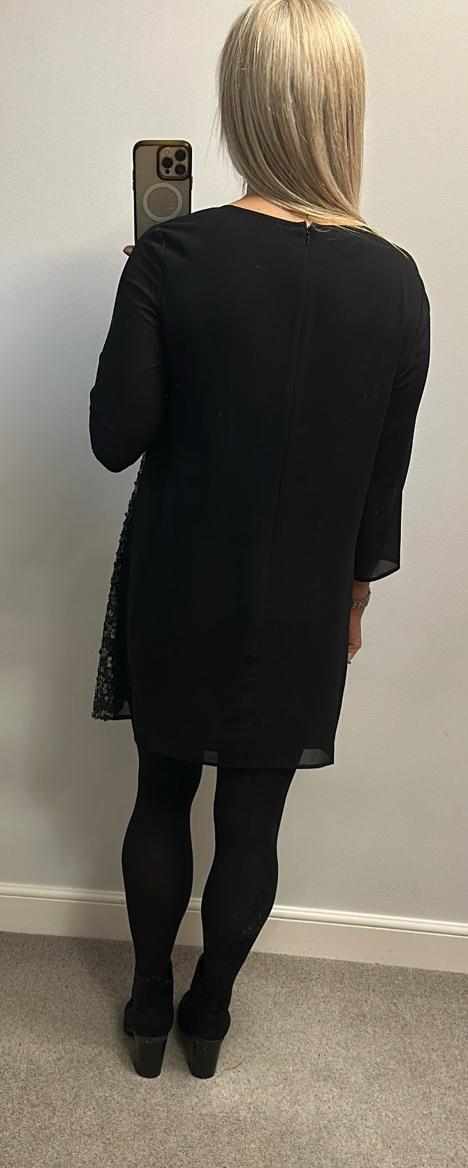 Kaliko black sequin dress size 14