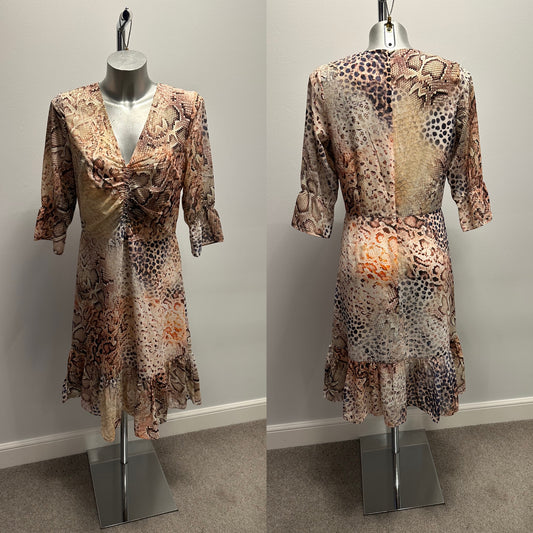 Sosander snakeskin print dress size 12