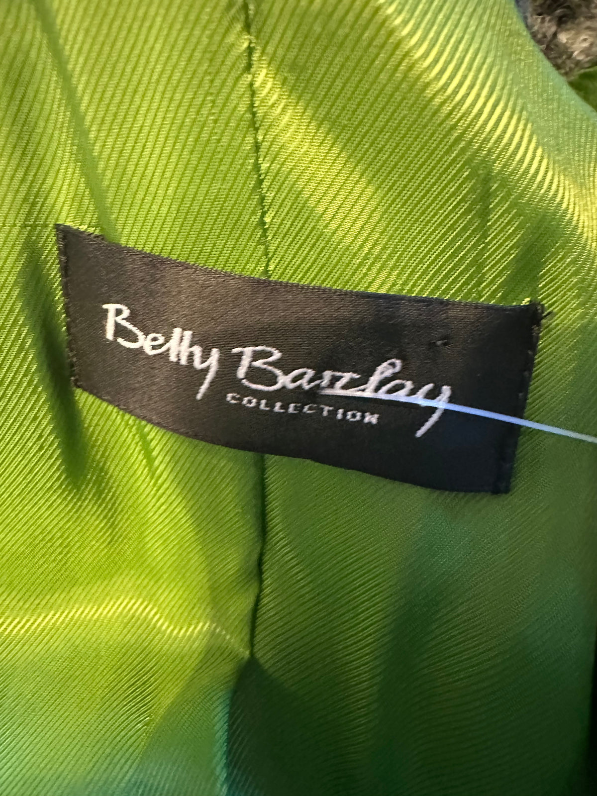 Betty Barclay green check wool blazer jacket size 12