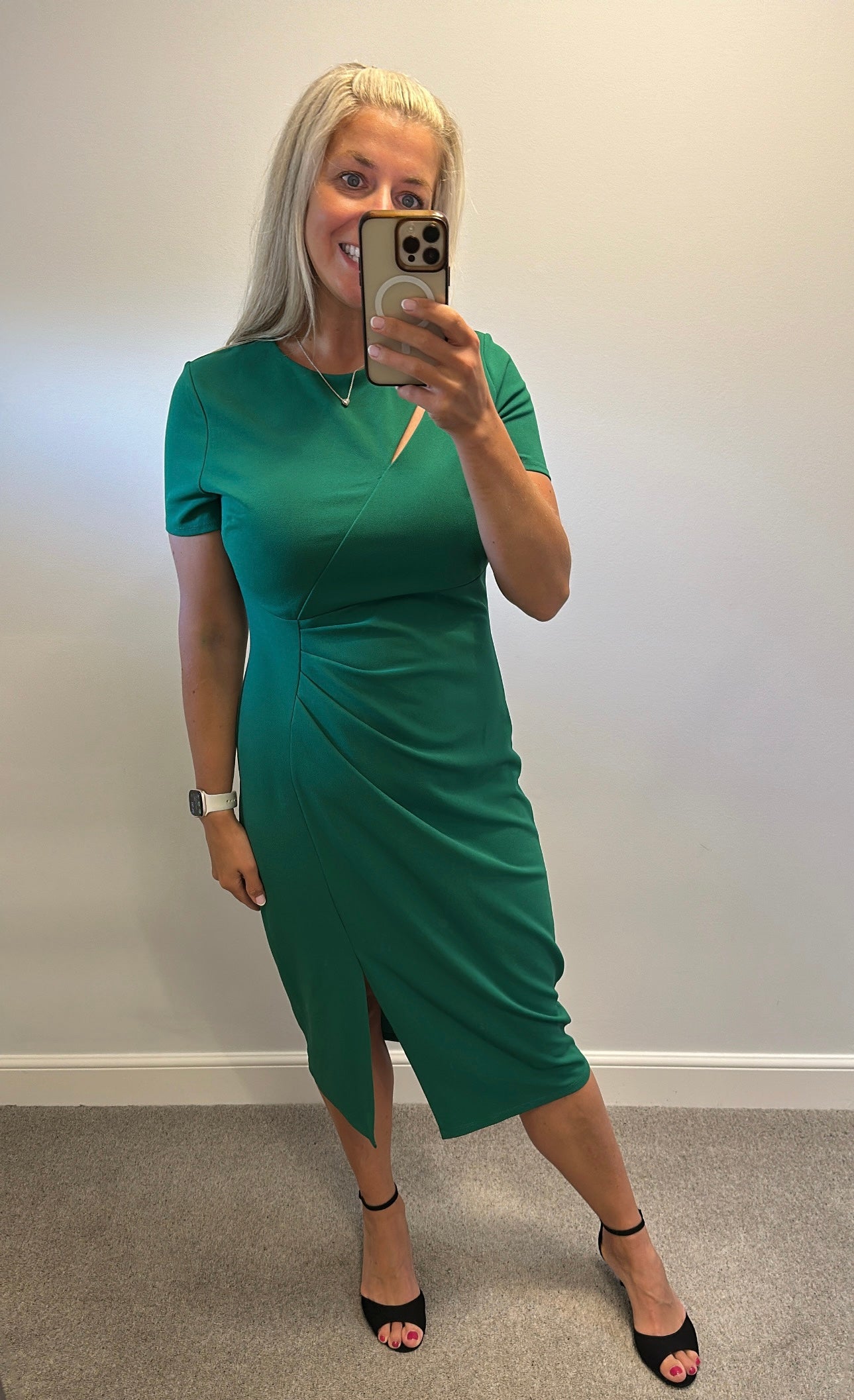 Green flattering dress size 14