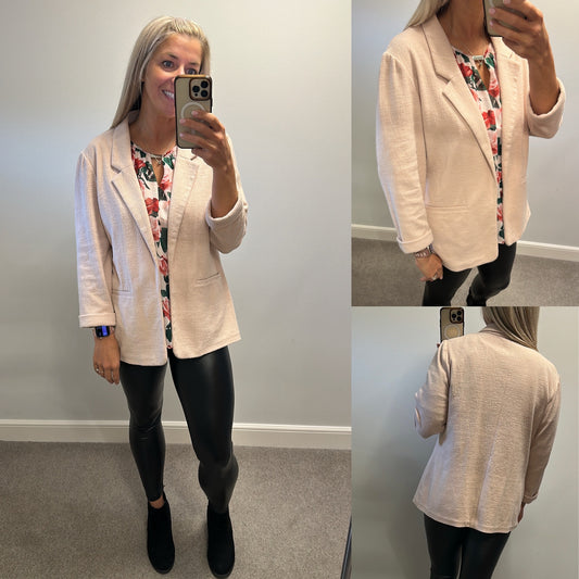 New look rose pink blazer size 14