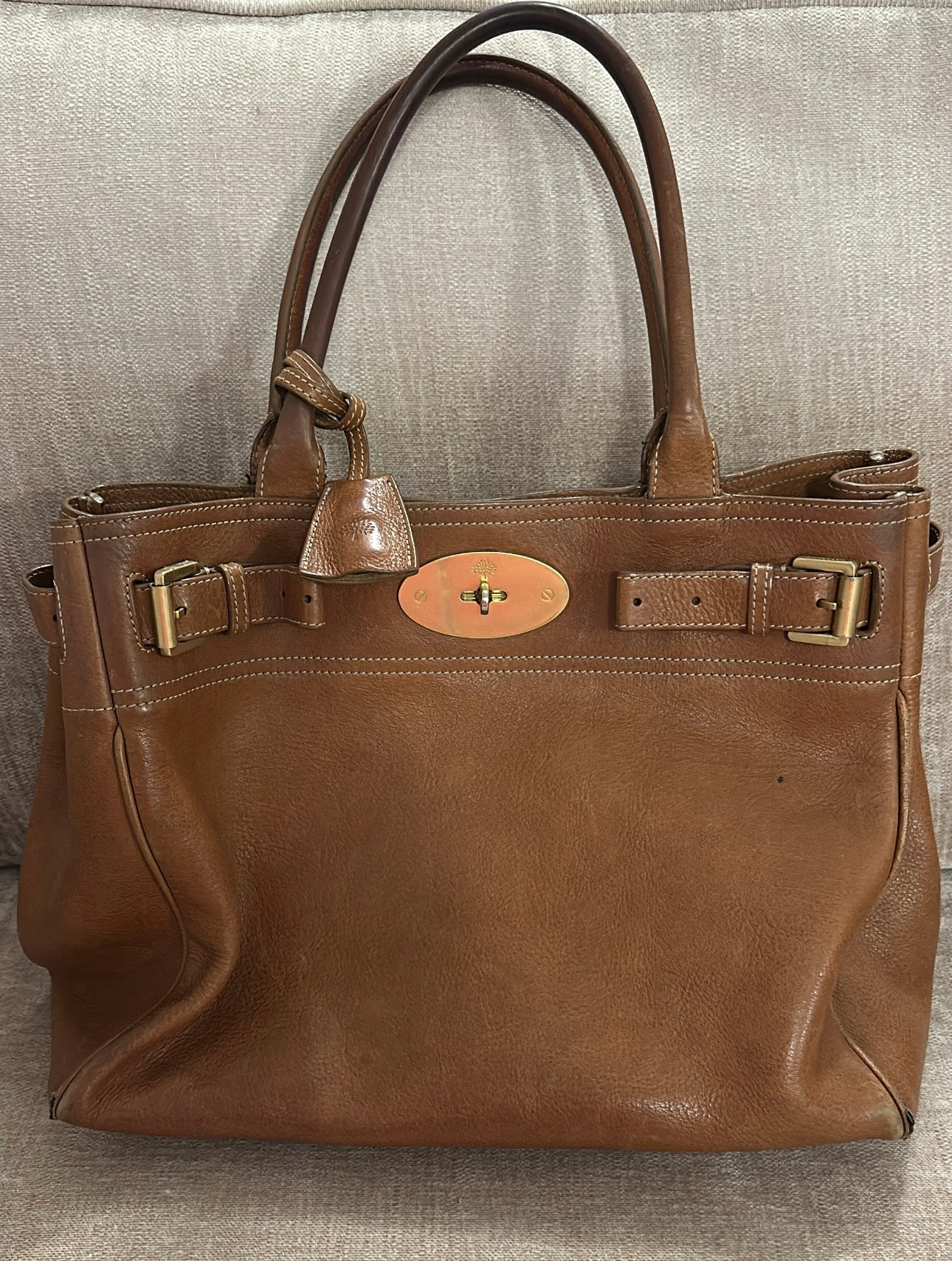 Mulberry Bayswater tote oak tanned handbag