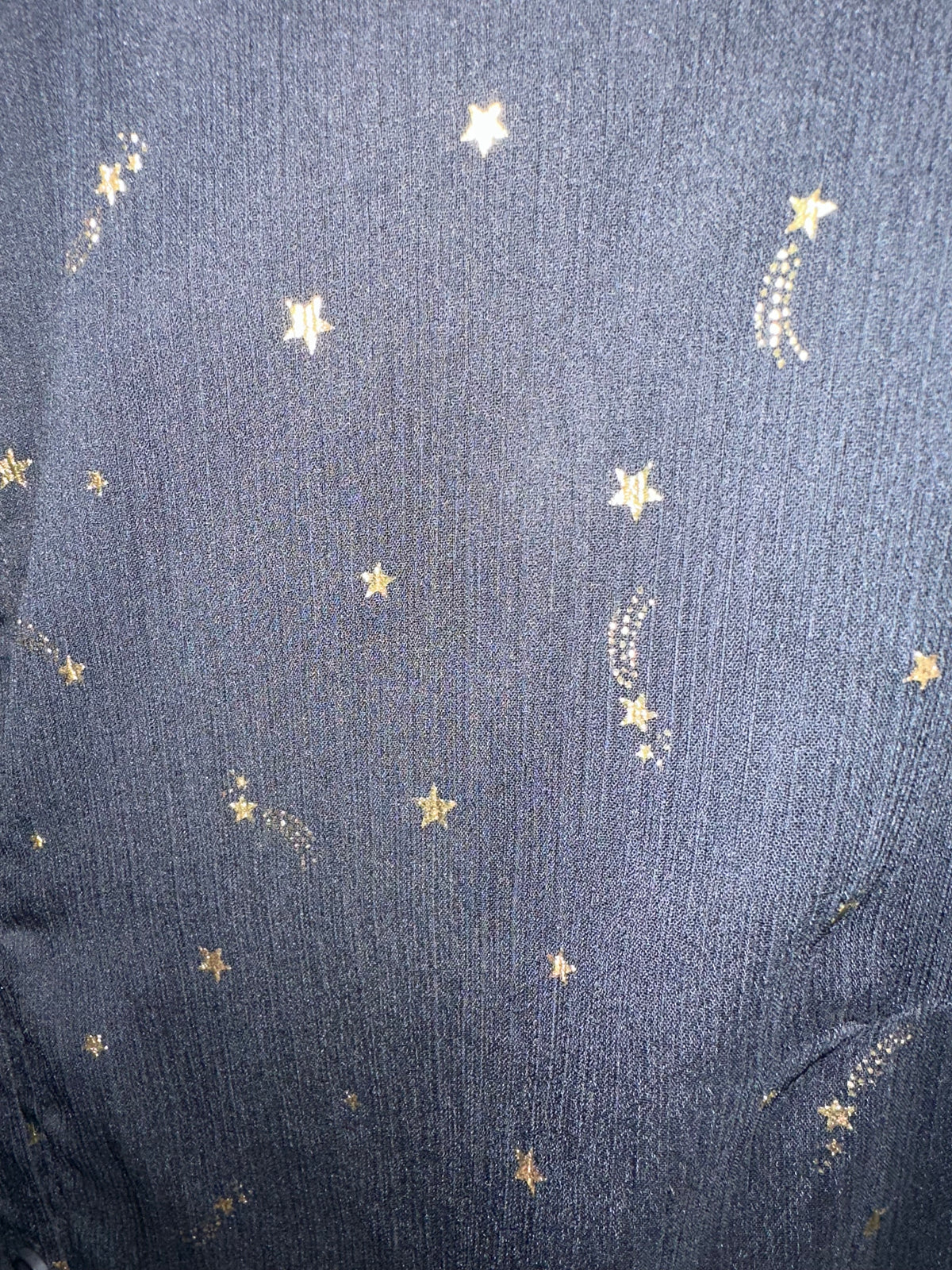 M&S collection black and gold star dress size 16