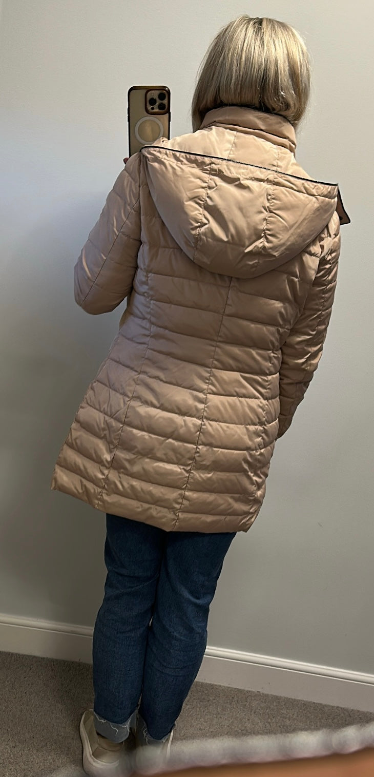 Armani jeans rose gold / beige jacket size 12