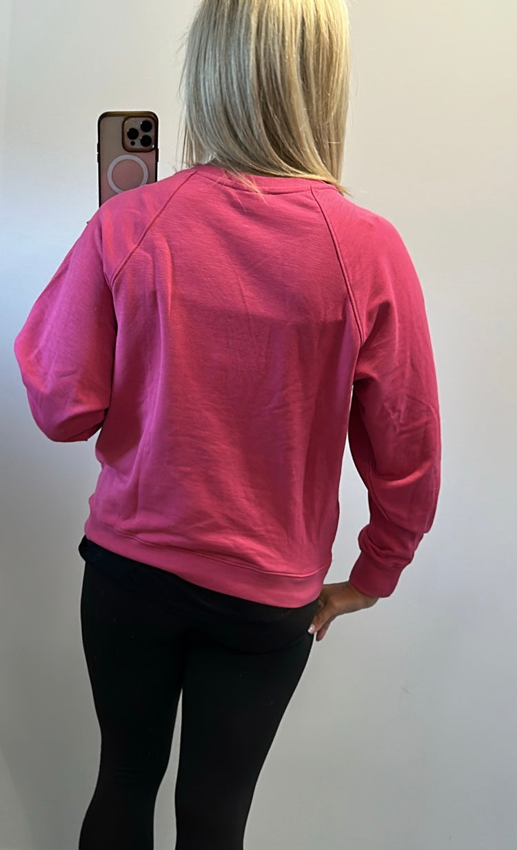 Oliver Bonas pink apres ski jumper size 12