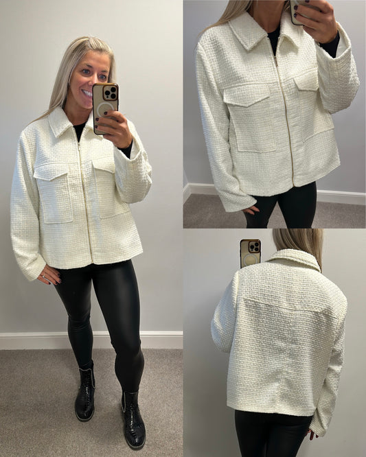 M&Co off white jacket size 20 brand new with tags