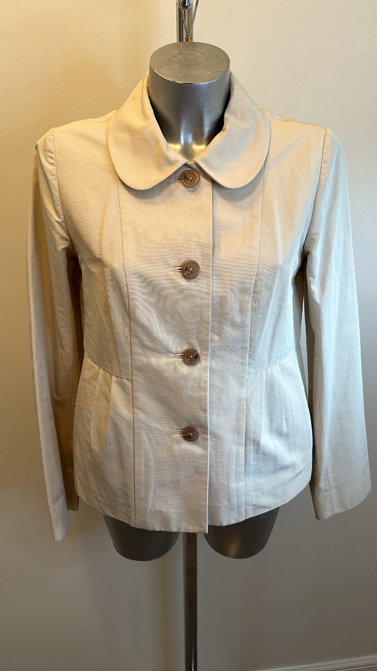 J Crew beige jacket size 10