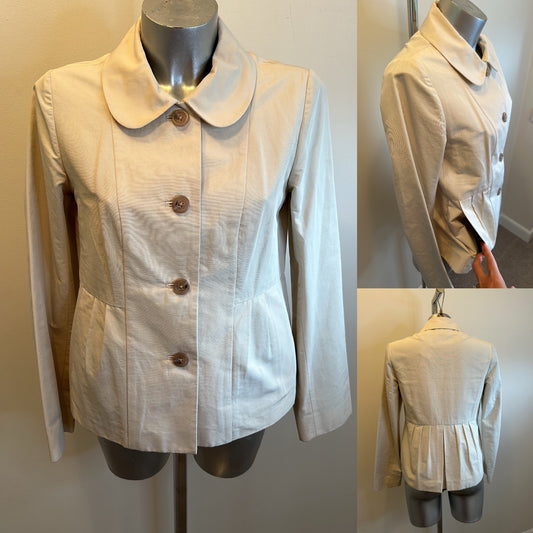 J Crew beige jacket size 10