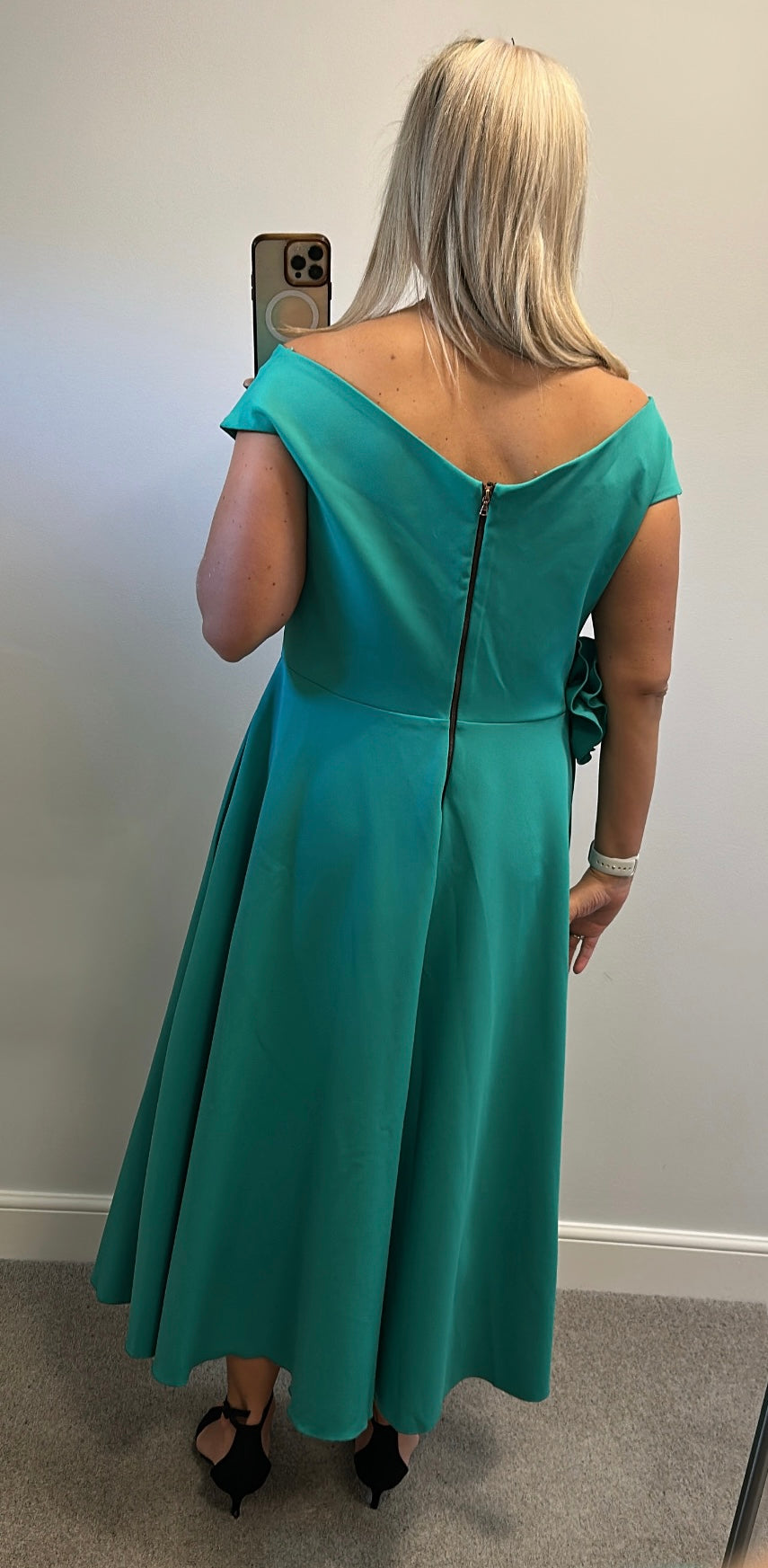 Kevan Jon Kora Roset green dress size 18