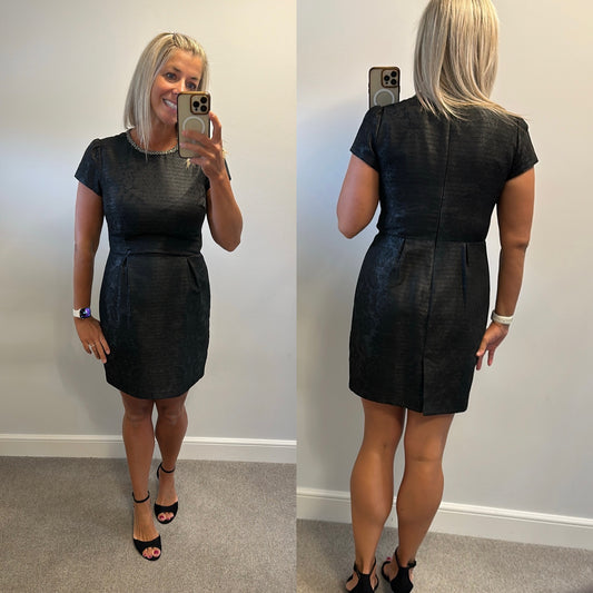 Next black shimmer dress size 12 petite