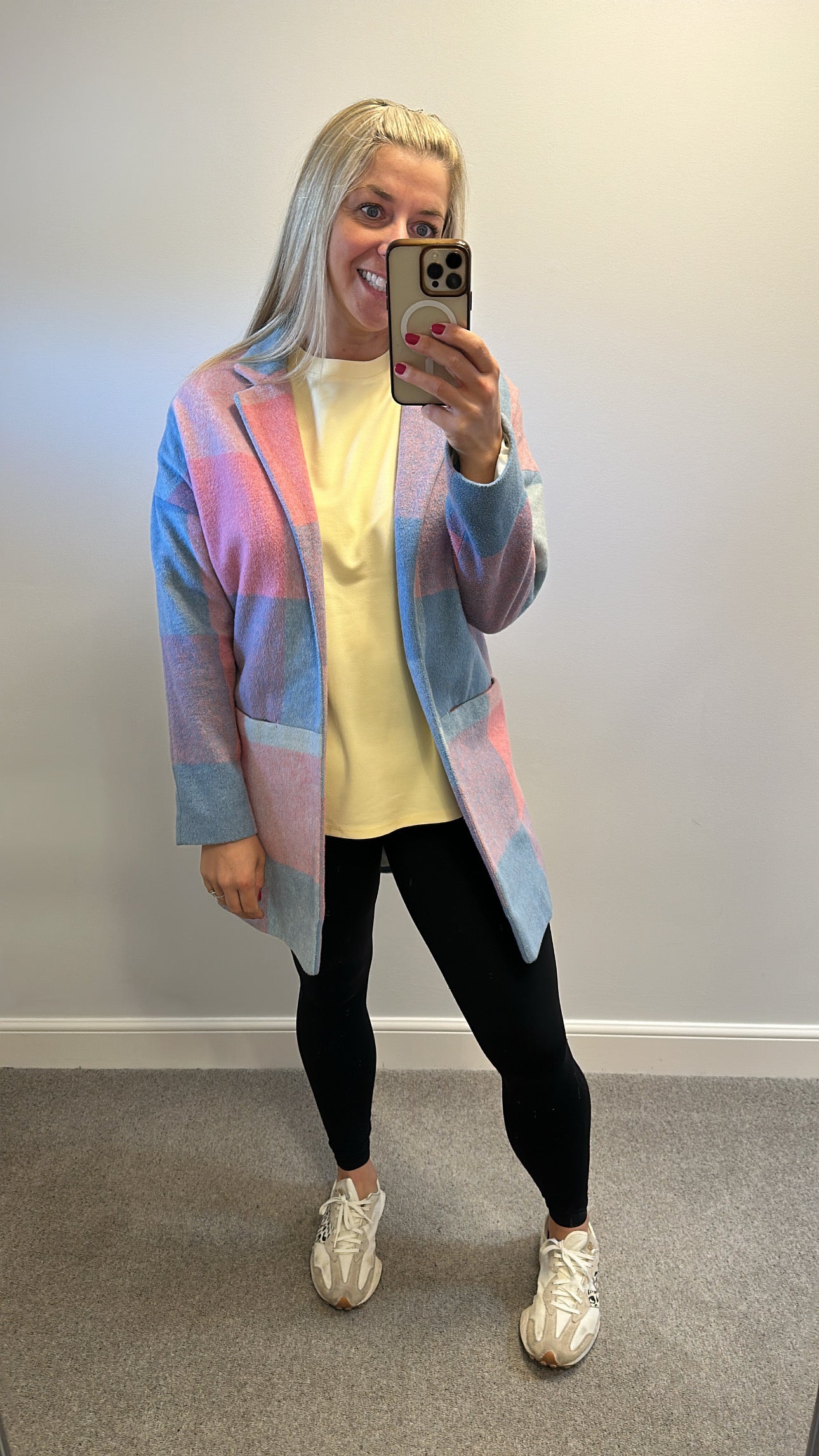 Pastel colour patchwork jacket oversized size 10