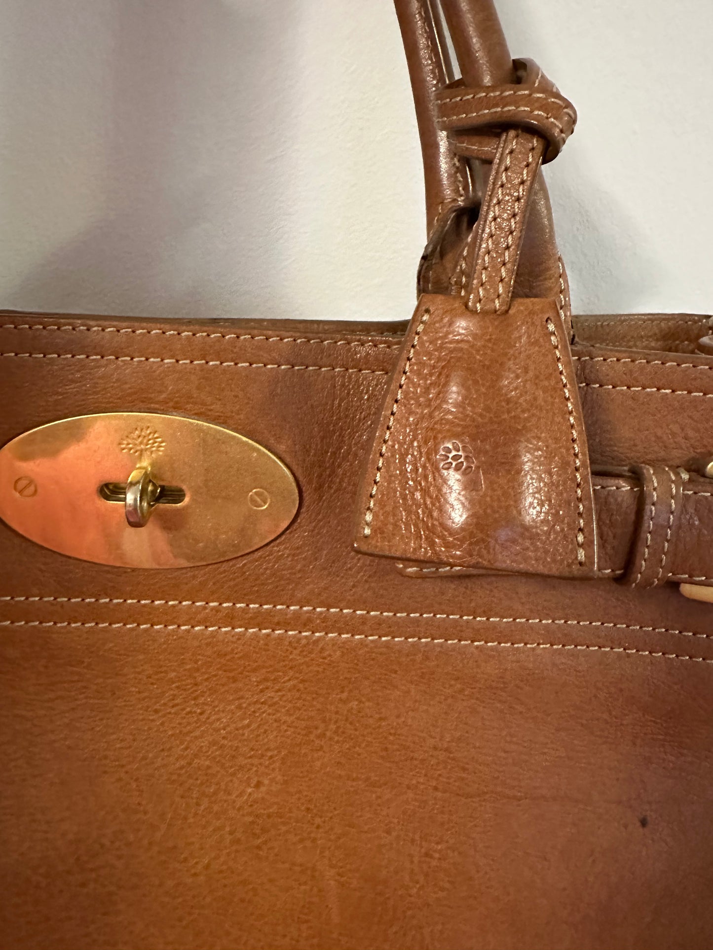 Mulberry Bayswater tote oak tanned handbag