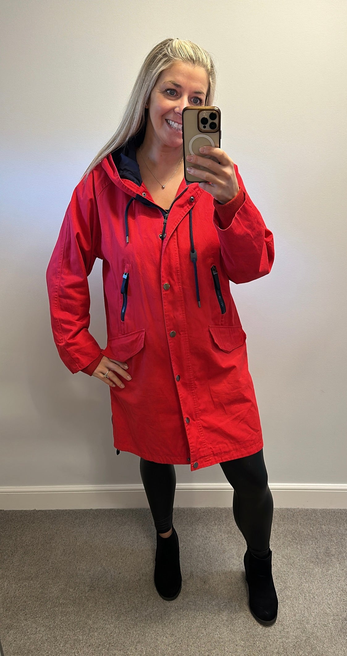 Coastline red jacket size 16