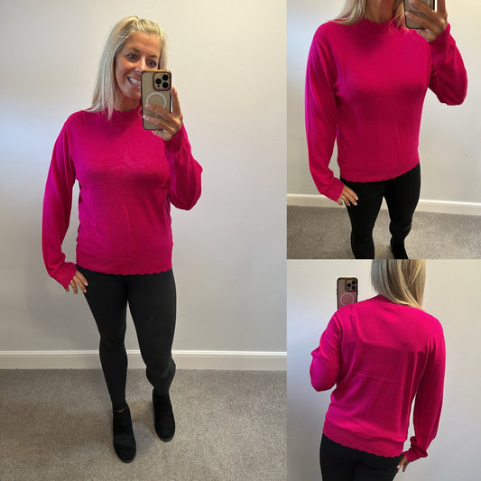 Oasis pink knit thin jumper size XL would fit upto size 16 brand new with tags