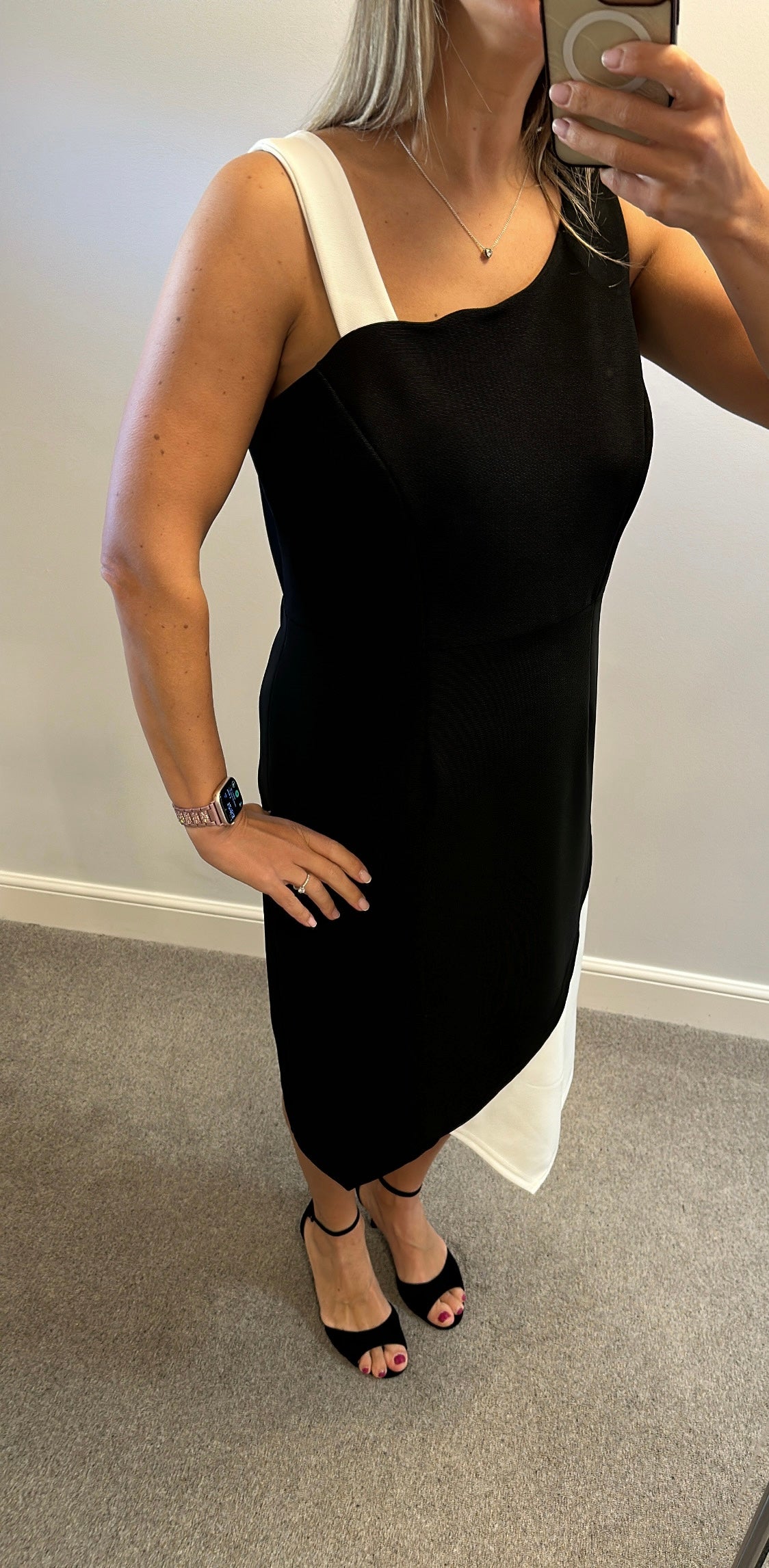 Joanna hope black and white dress size 16