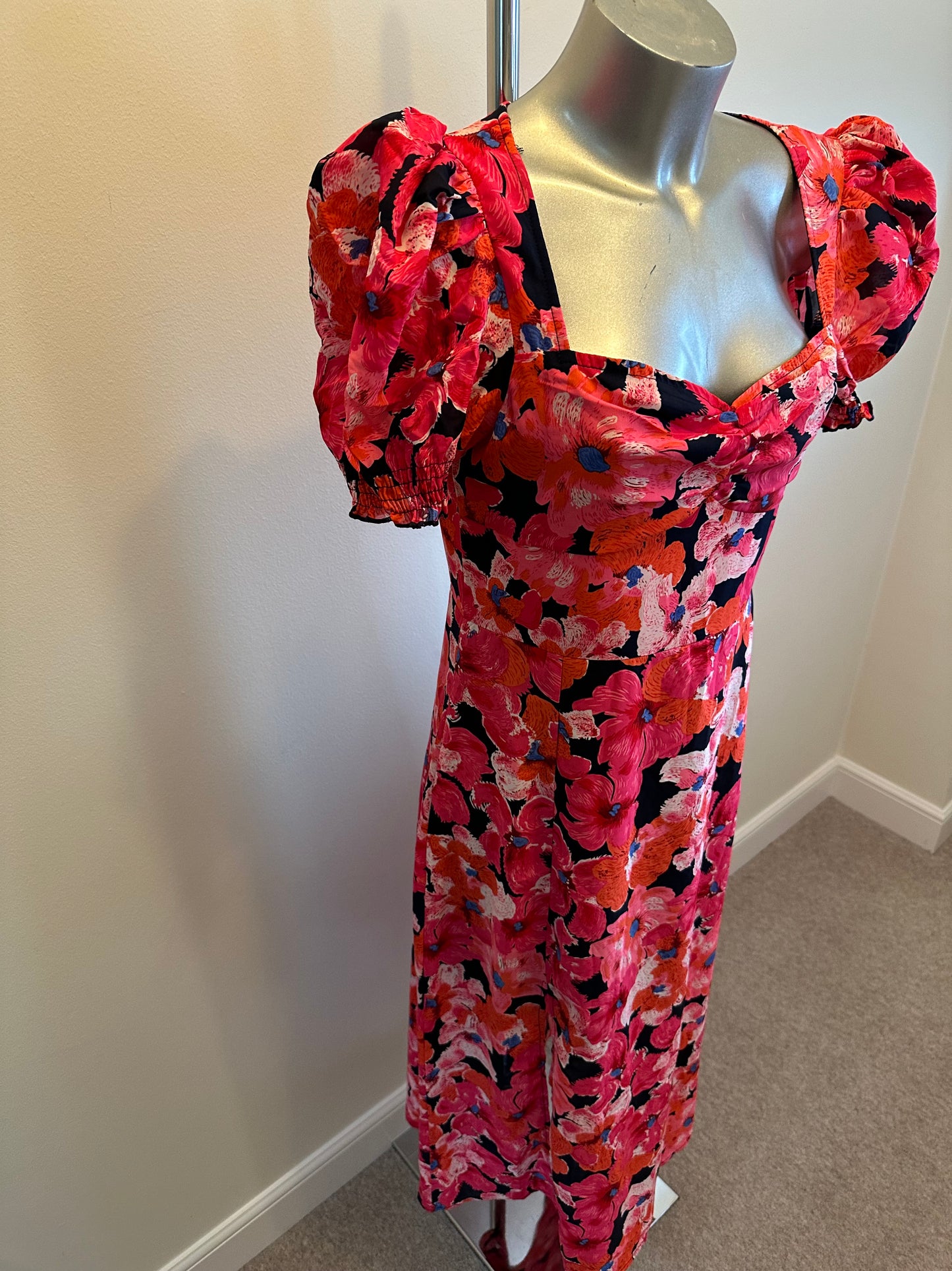 Pink floral maxi size 12