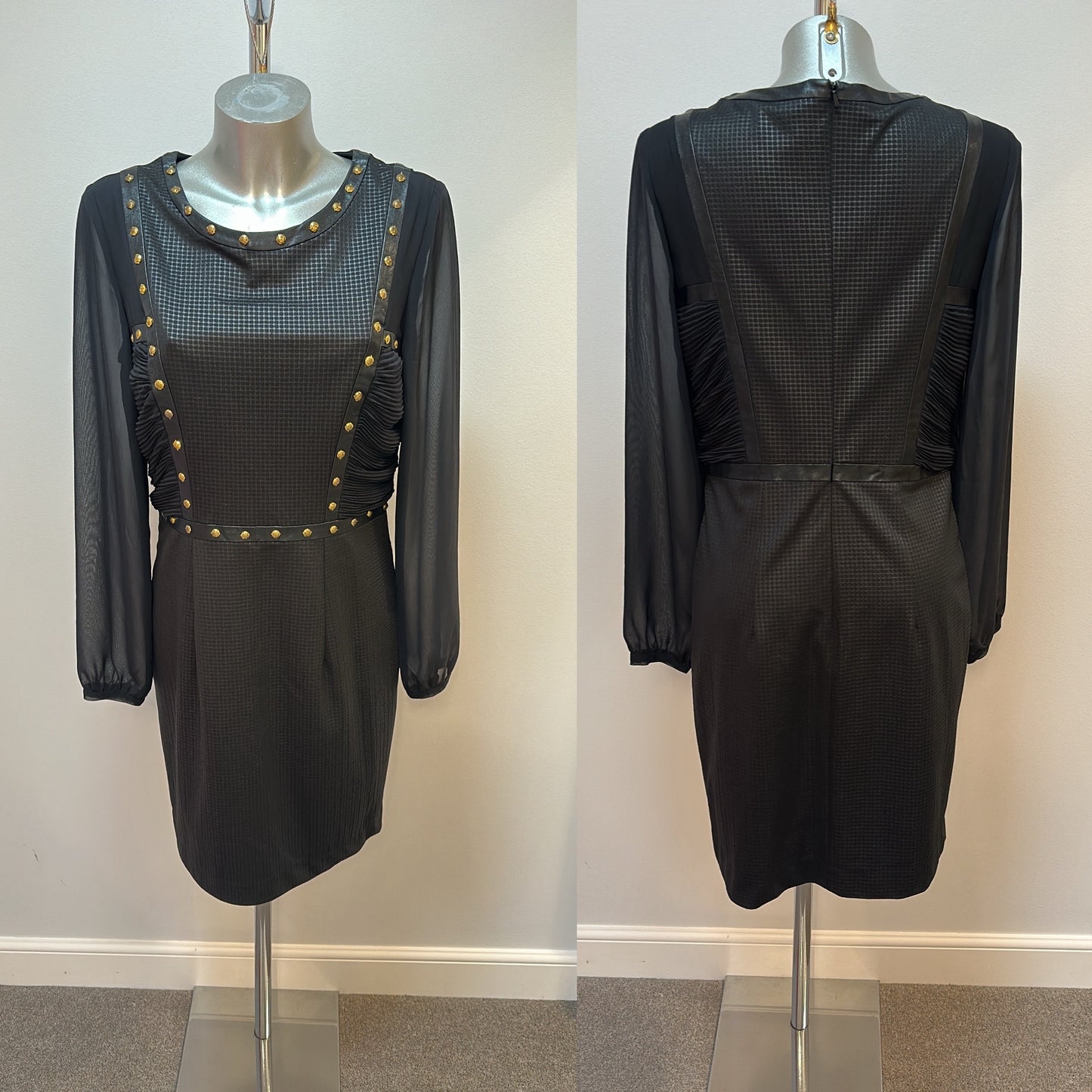 Zeila essential black studded dress size 12