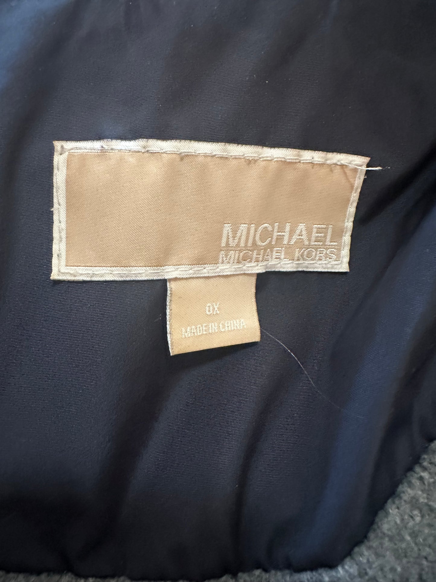 Michael Kors navy jacket size OX fit upto size 20