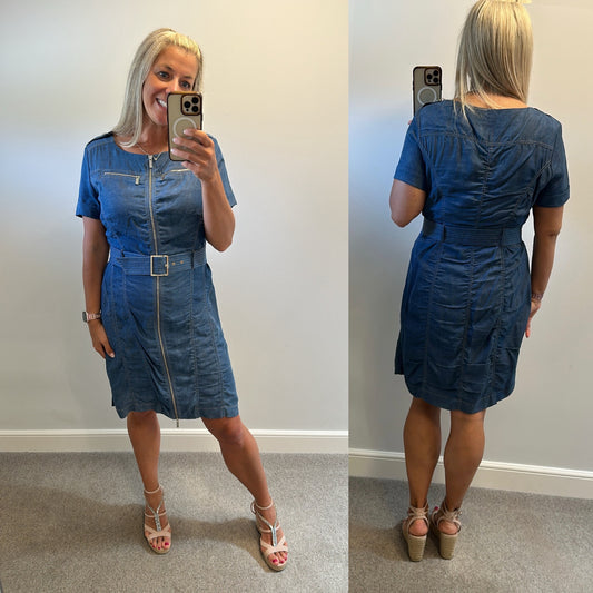 Karen Millen denim dress small size 16
